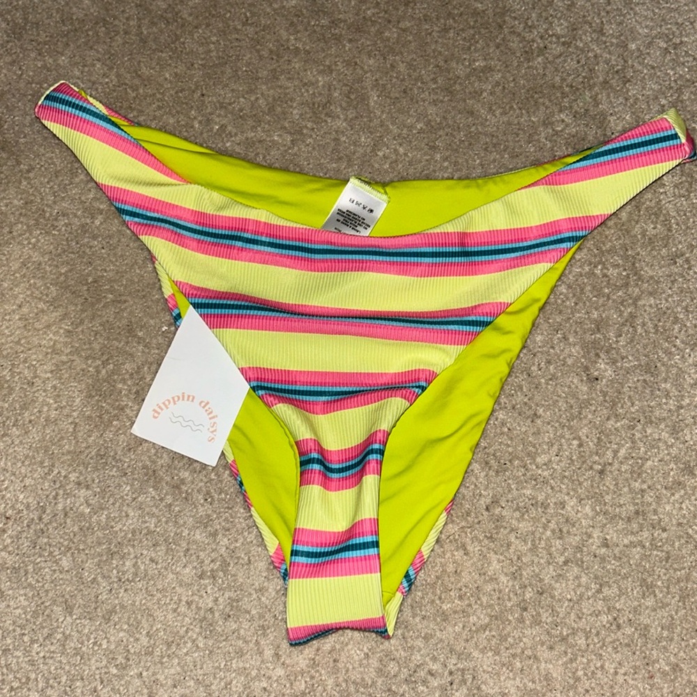 Dippin daisy’s high leg cheeky bottoms size medium. New with tags never worn